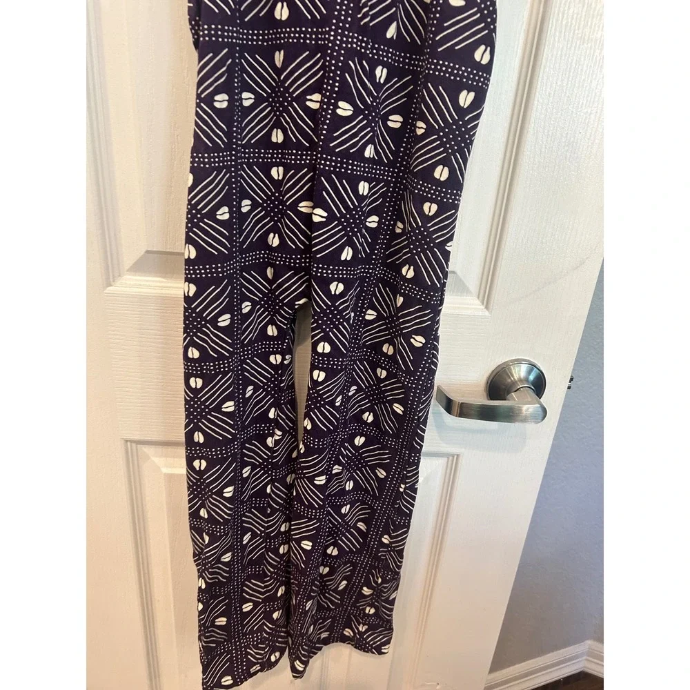Ade + Ayo Overalls‎ Purple Geometric Mudcloth Print Cotton Dungarees Kids XS
